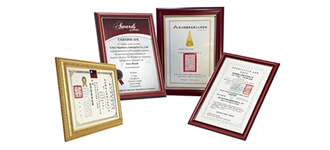 International Awards and Certificates